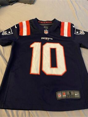 Nike Navy New England Patriots Kids Jersey - #10 with White & Red Accents